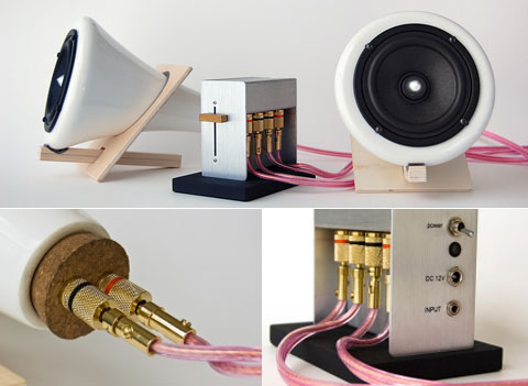 Ceramic Speakers by Joey Roth