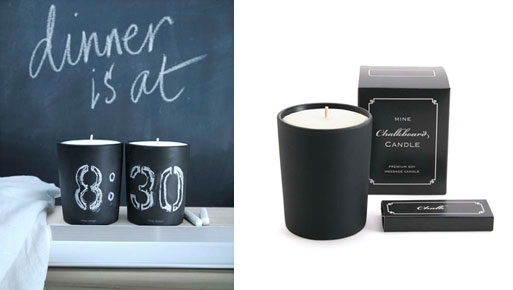 Chalkboard Candle