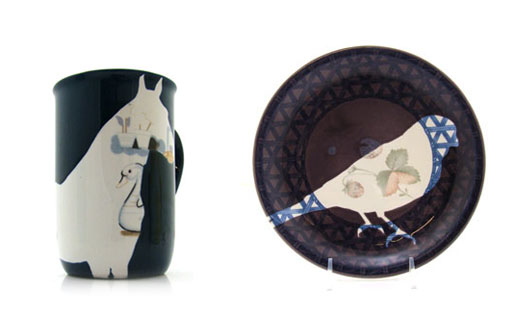 Mug 09 & Salad Plate 20 by Sarah Cihat