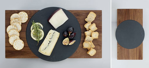 Circle in a Rectangle Serving Board