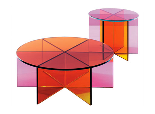 Clarity Color Glass Tables