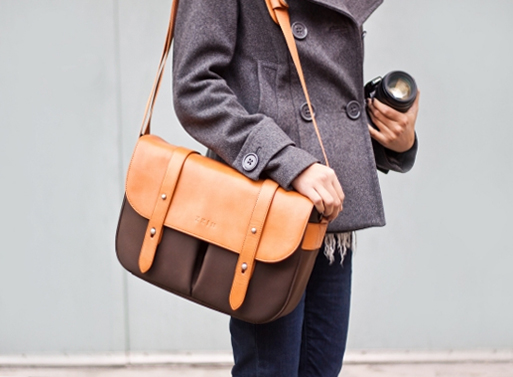 Photojojo Classic Leather Camera Satchel