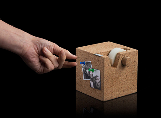 Cork Cube Tape Dispenser