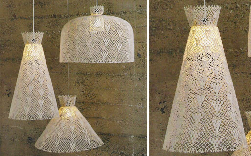 Crochet Pendant Lamps