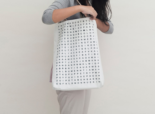 Crossword Puzzle Tote Bag