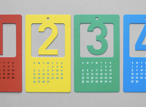 Cut Out Number Calendar