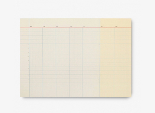 Weekly Desk Notepad