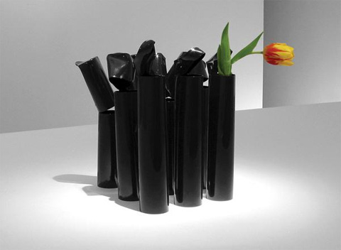 Ran-Over-By-Car Vase