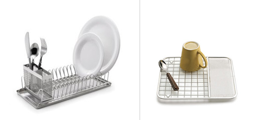 Compact Dish Rack and Sink Mat