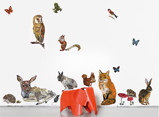 Domestic Wall Sticker Animals 2