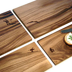 Wooden Cutting Boards (with engraved design)