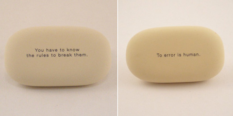 Erasers (with quotes)