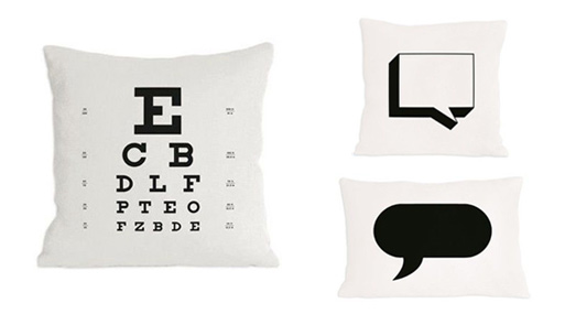 Eye Chart Pillow