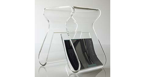 Magino Acrylic Stool/Magazine Rack