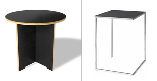 Linear Round and Fergie Side Tables