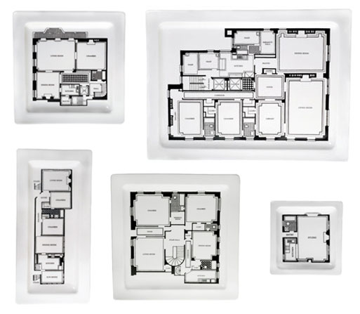 Floor Plan Plates and Platters