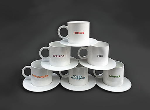 Friend or Foe Cup & Saucers