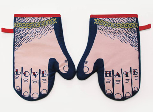 Glove & Hate Oven Mitt