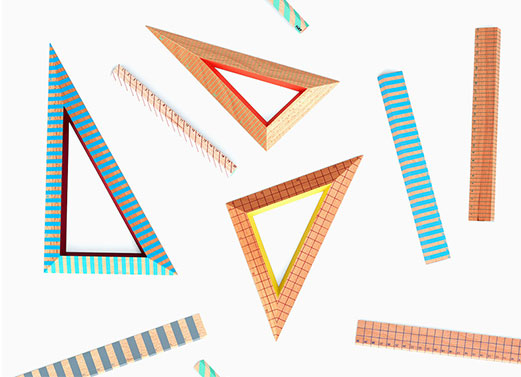 Hay’s Wooden Ruler Triangle Set