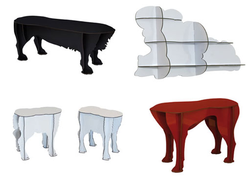 iBride Stools and Cloud Shelves