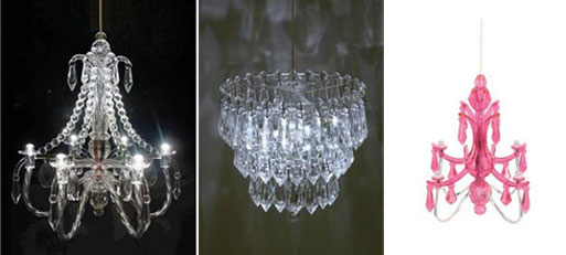LED mini-chandeliers by Chris Collicott