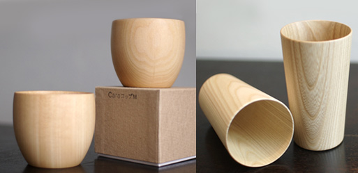 Cara and Kami Wood Cups