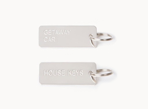 Keytags in Sterling Silver