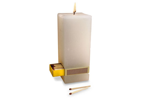 Candle with Matchbox by Jeremy Walton