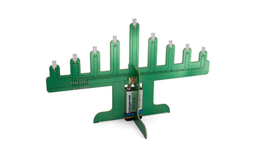 LED Motherboard Menorah