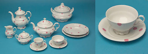 Legendary Pink Dot Teaset by Maxim Velcovsky