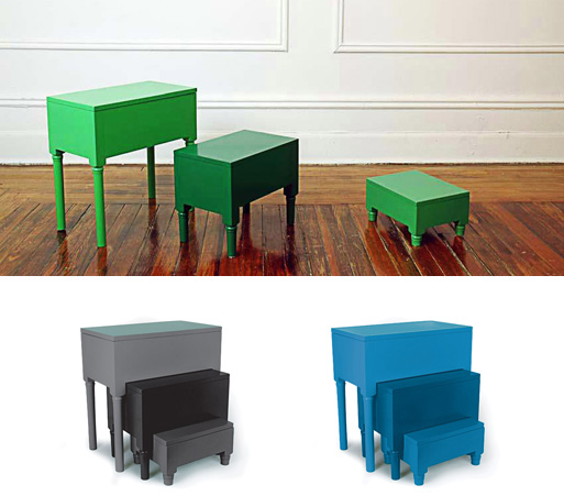 Nesting Tables/Step Stools by Paul Loebach