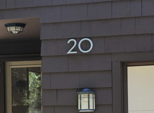 Modern Dwell House Numbers