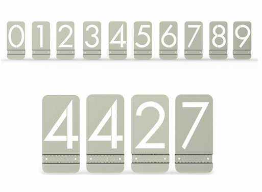 Modern Metal House Numbers