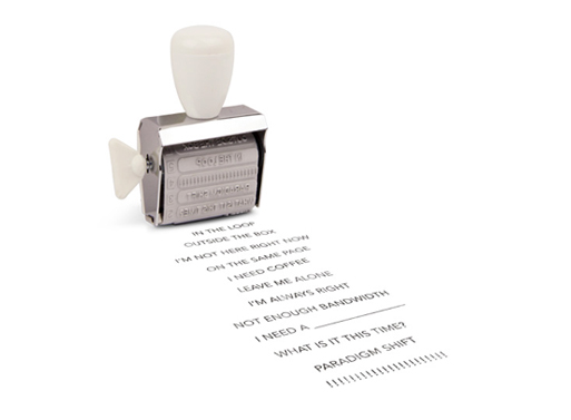 Office Speak Rotating Stamp