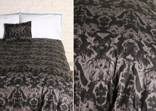 Animal Damask Duvet Cover