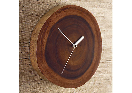 wood plinth clock