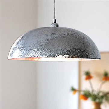 Hammered Metal Pendant Lamp