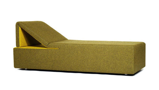 Peel Chaise/Sleeper Green by Council Design