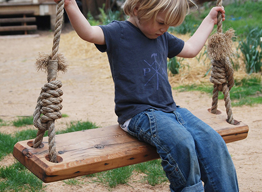 Reclaimed Wood Tree Swing