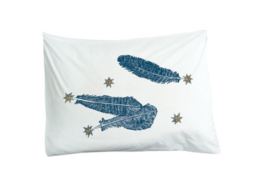 Feather Pillowcases by Kiki Smith