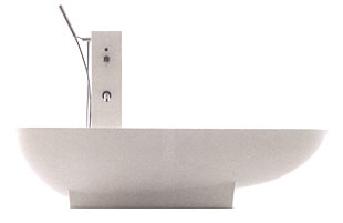 Spoon Bathtub with tap pillar