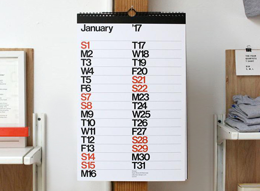 Sans Calendar by Rationale