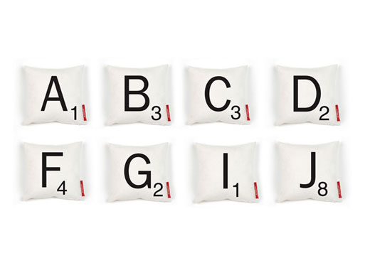 Scrabble Letter Pillows