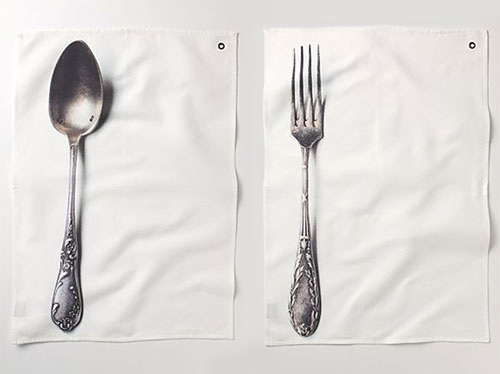 Silverware Dishtowels at Anthropologie