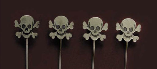 Skull and Bones Cocktail picks