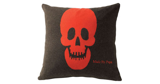 Cashmere Skull Pillow