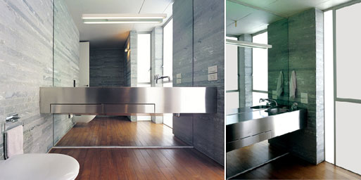 Stainless Steel Counter/Mirror Wall