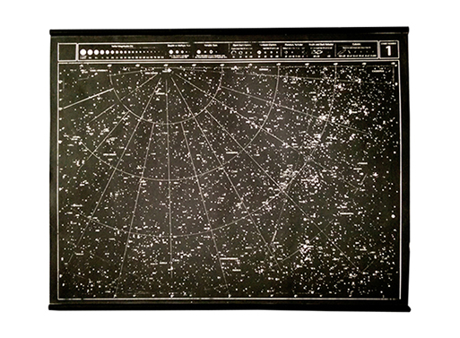 Hand-Screened Celestial Star Chart