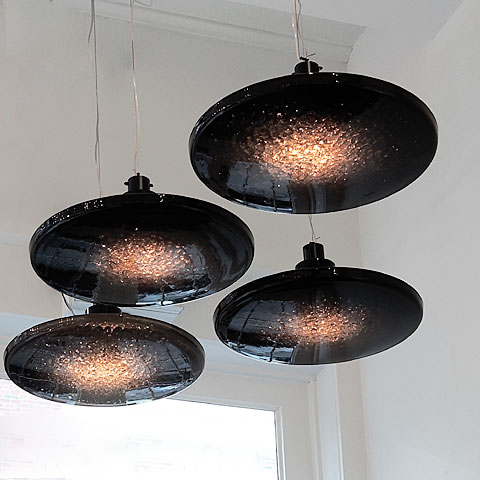 Supernova suspension lamp (black)