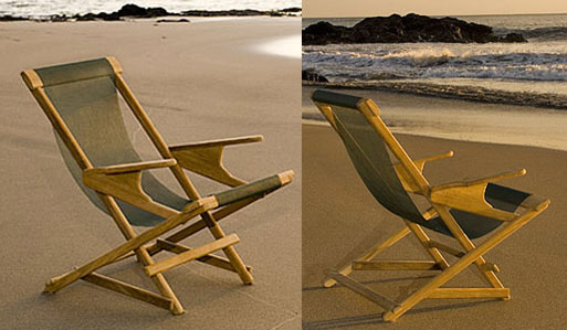 Teak Sling Rocker